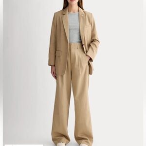 NWT Everlane way High Drape pant ash brown sz 12 short petite khaki office prep
